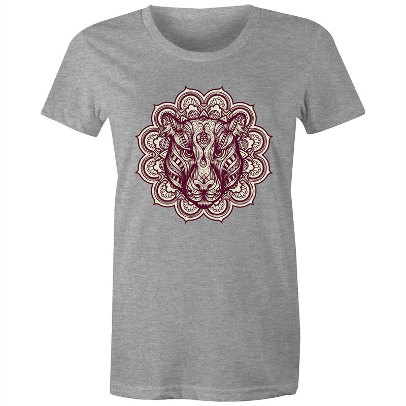 Women's Mandala Lotus Jaguar T-shirt