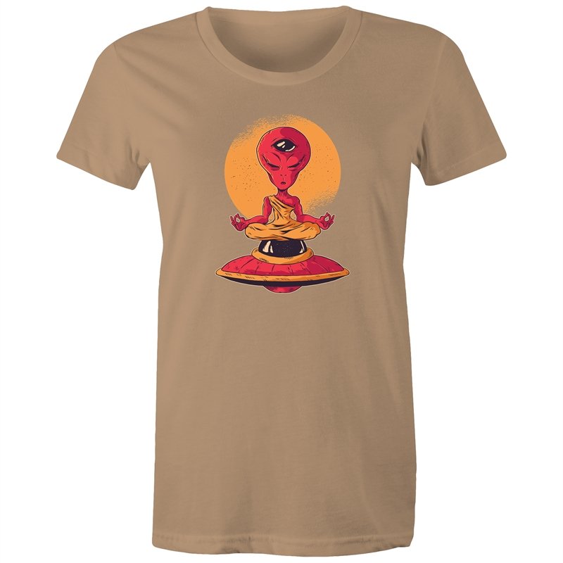 Women's Meditating Alien T-shirt