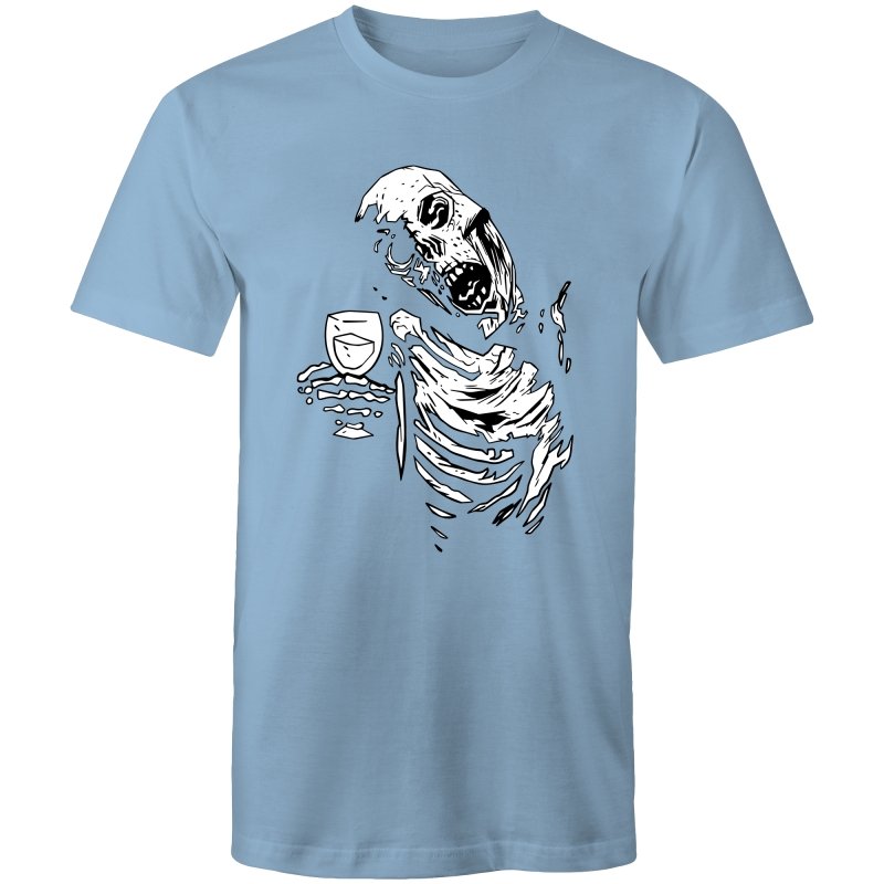 Men's Funky Drinking Skeleton T-shirt