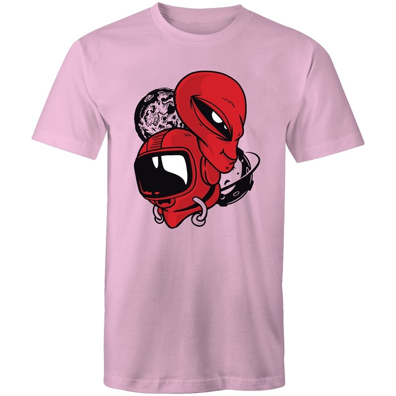 Men's Red Alien Space T-shirt
