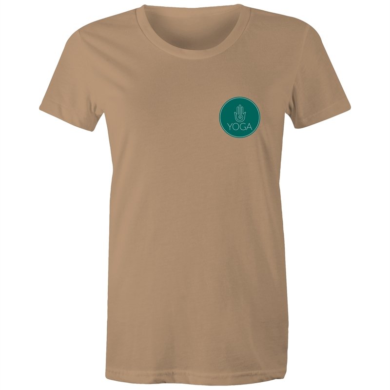 Women's Yoga Logo Pocket Print T-shirt