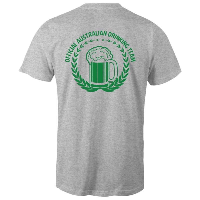 Men's Australian Drinking Team (Front + Back Print) T-shirt