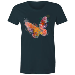 Women's Watercolour Butterfly T-shirt