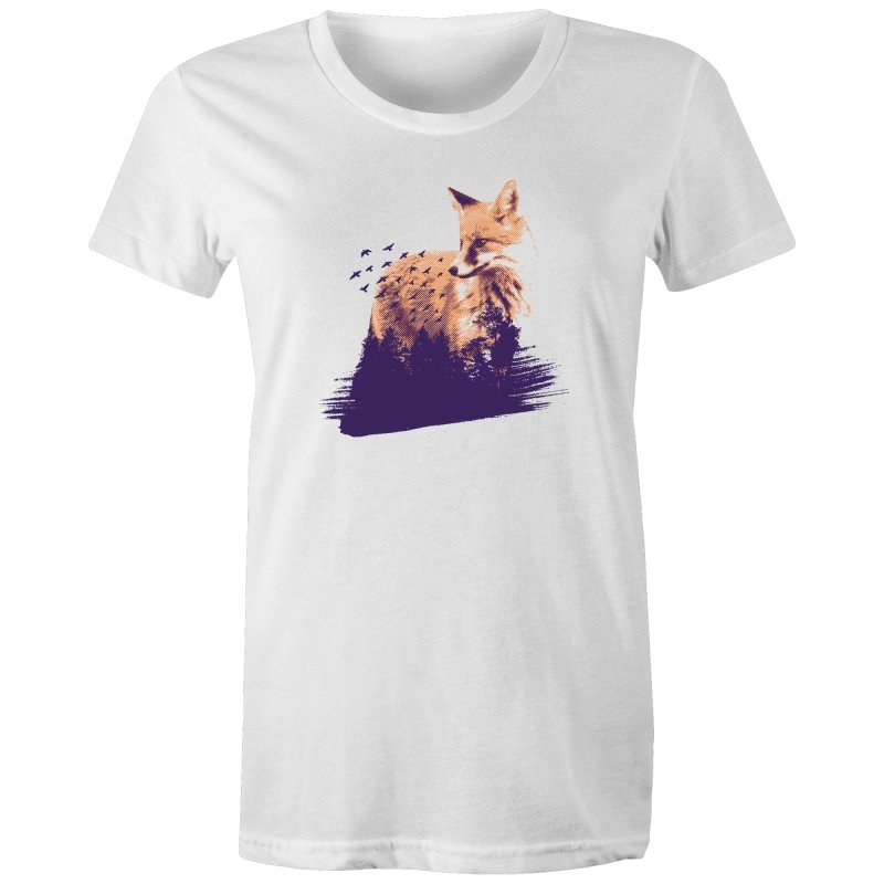 Women's Fox In Forest T-shirt