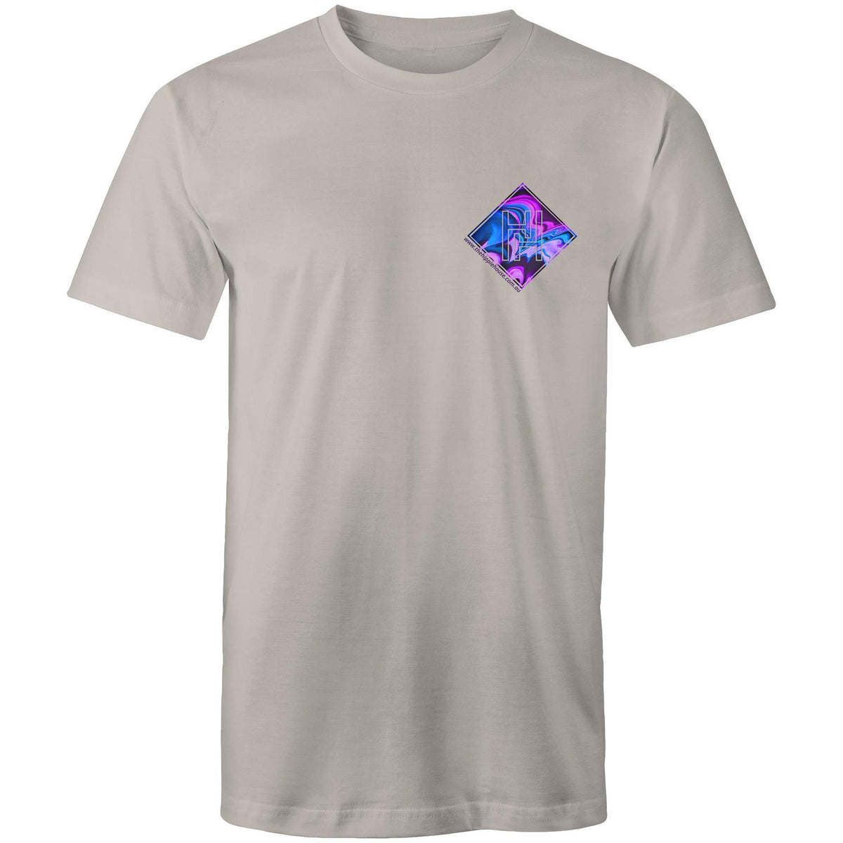 Men's Purple Wave Hippie House Pocket T-Shirt
