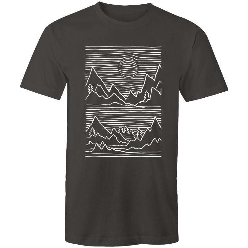Men's Abstract Mountain Top T-shirt