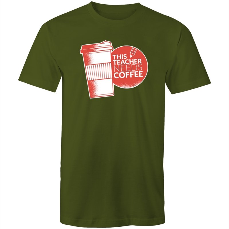 Men's This Teacher Needs Coffee T-shirt