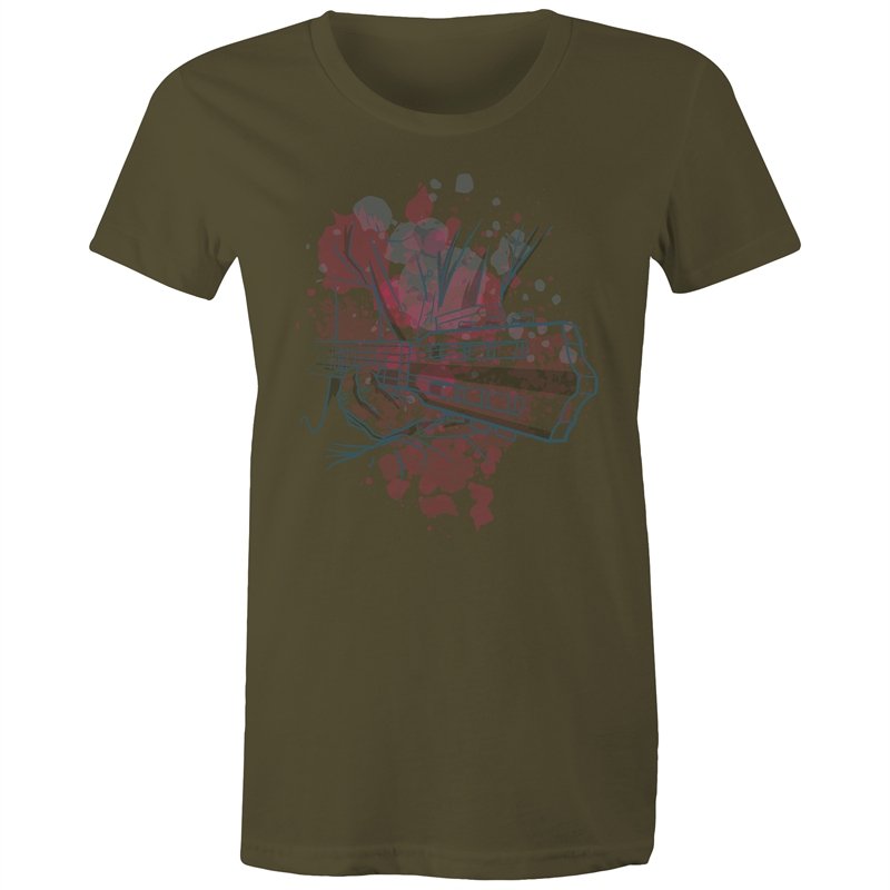 Women's Watercolour Guitar T-shirt