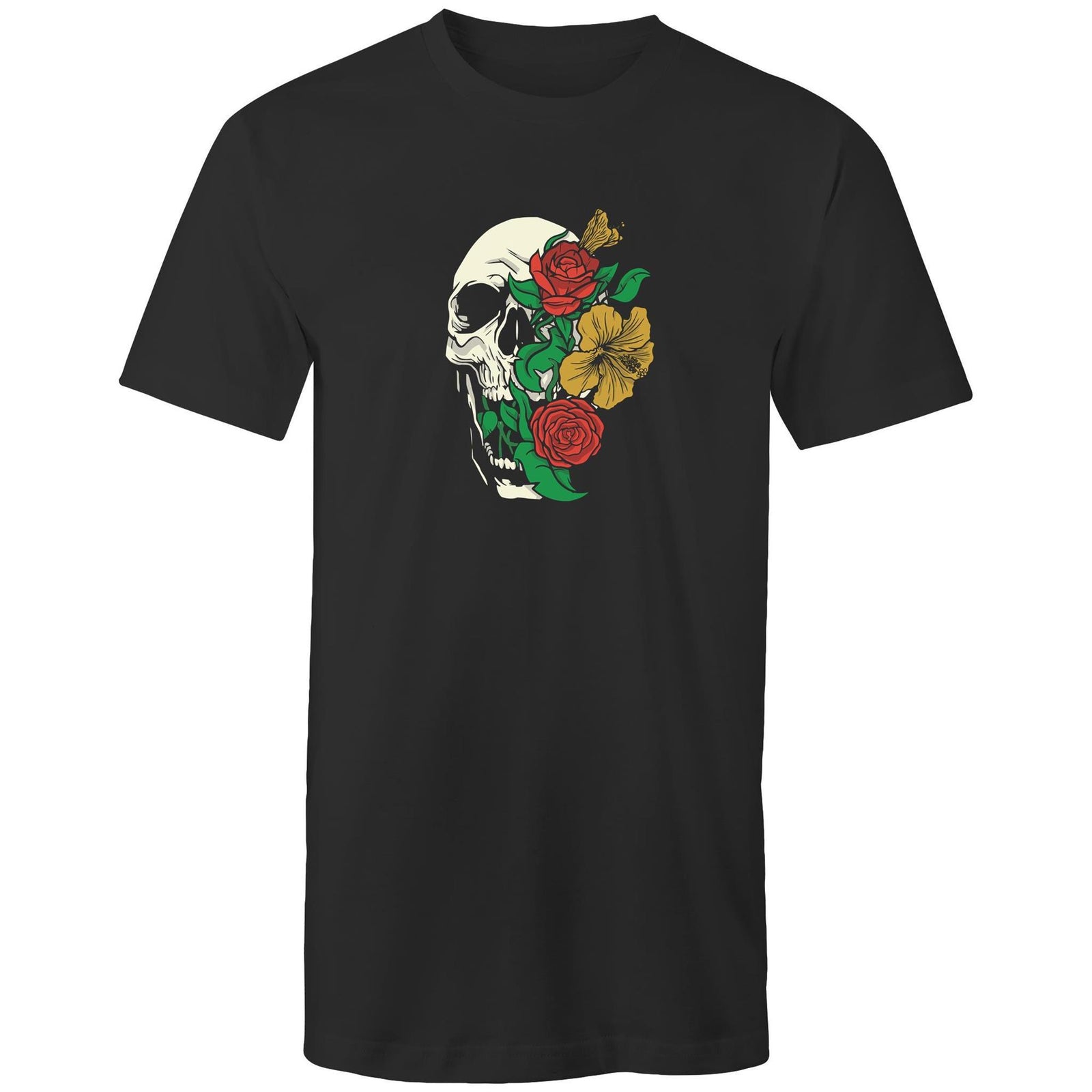 Men's Floral Skull Tall T-shirt