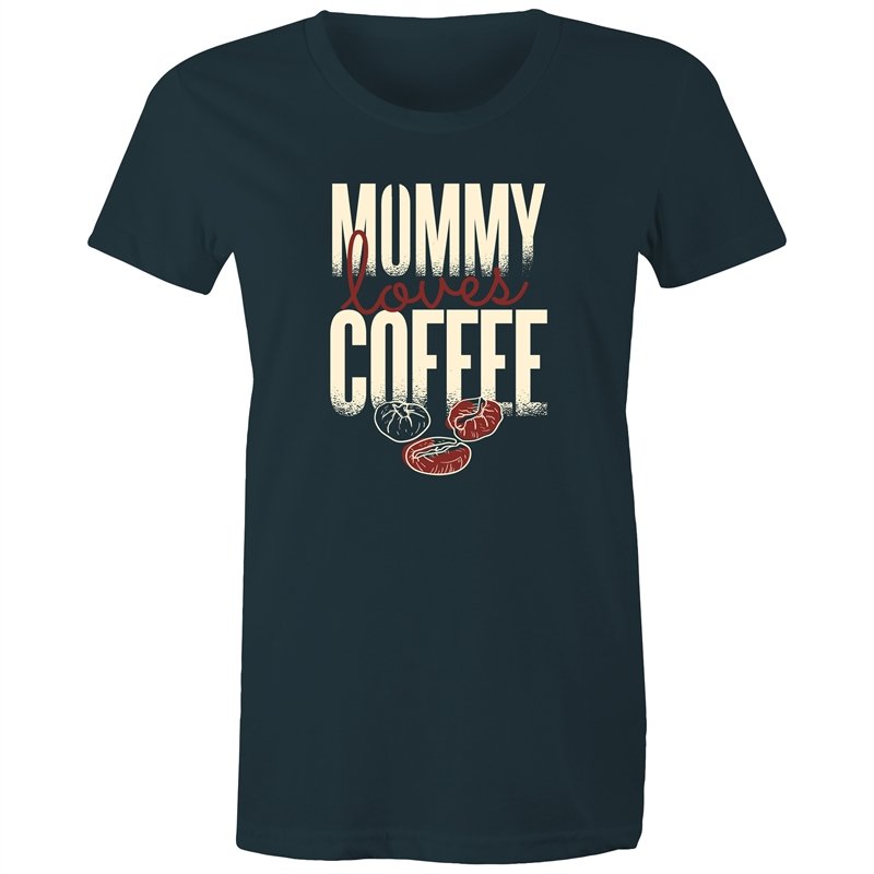 Women's Mummy Loves Coffee T-shirt