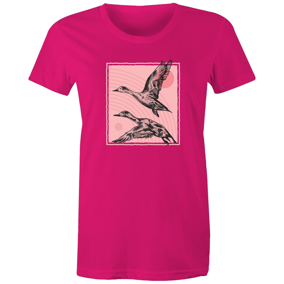 Women's Hand Drawn Ducks T-shirt