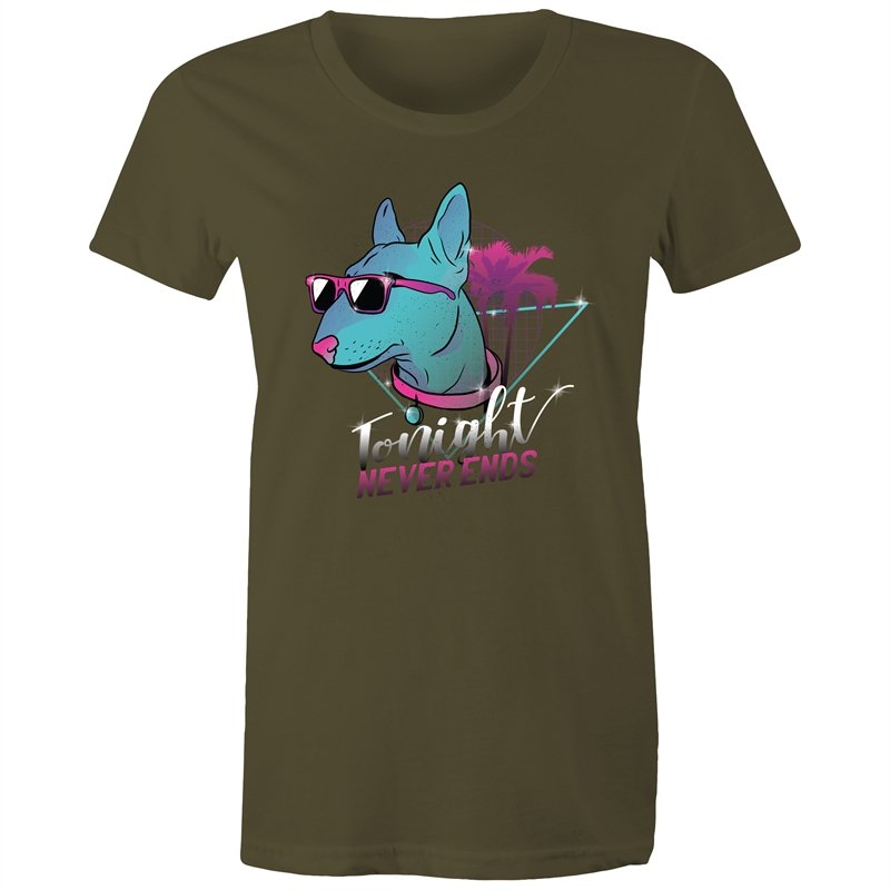 Women's Retro Tonight Never Ends T-shirt