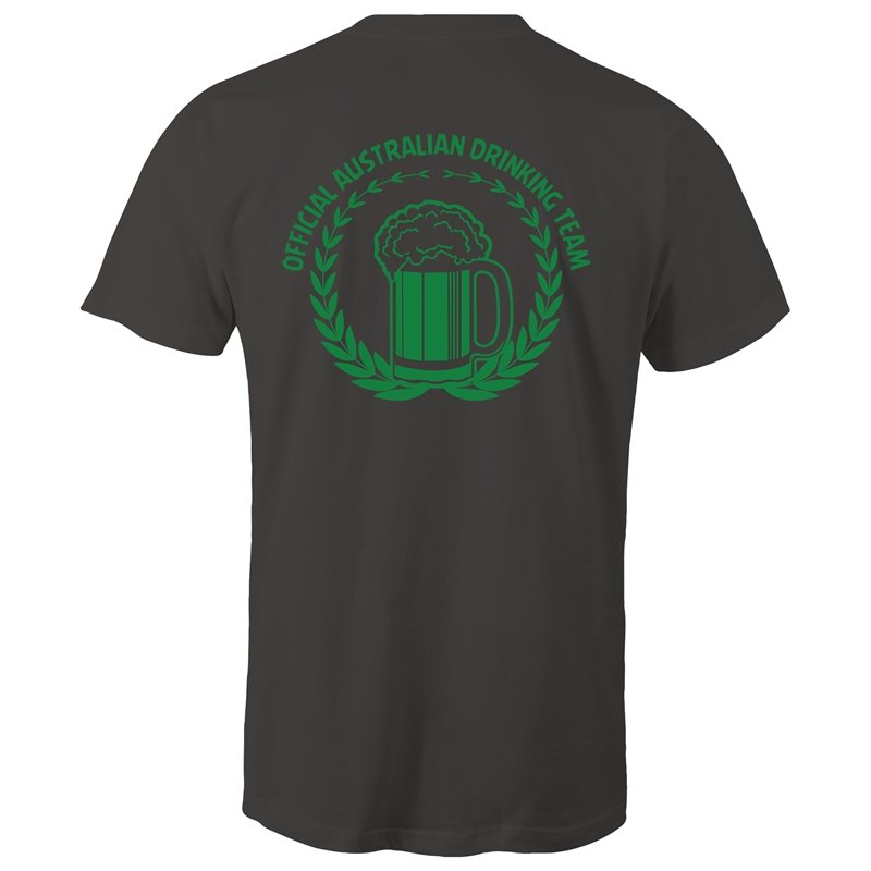 Men's Australian Drinking Team (Front + Back Print) T-shirt
