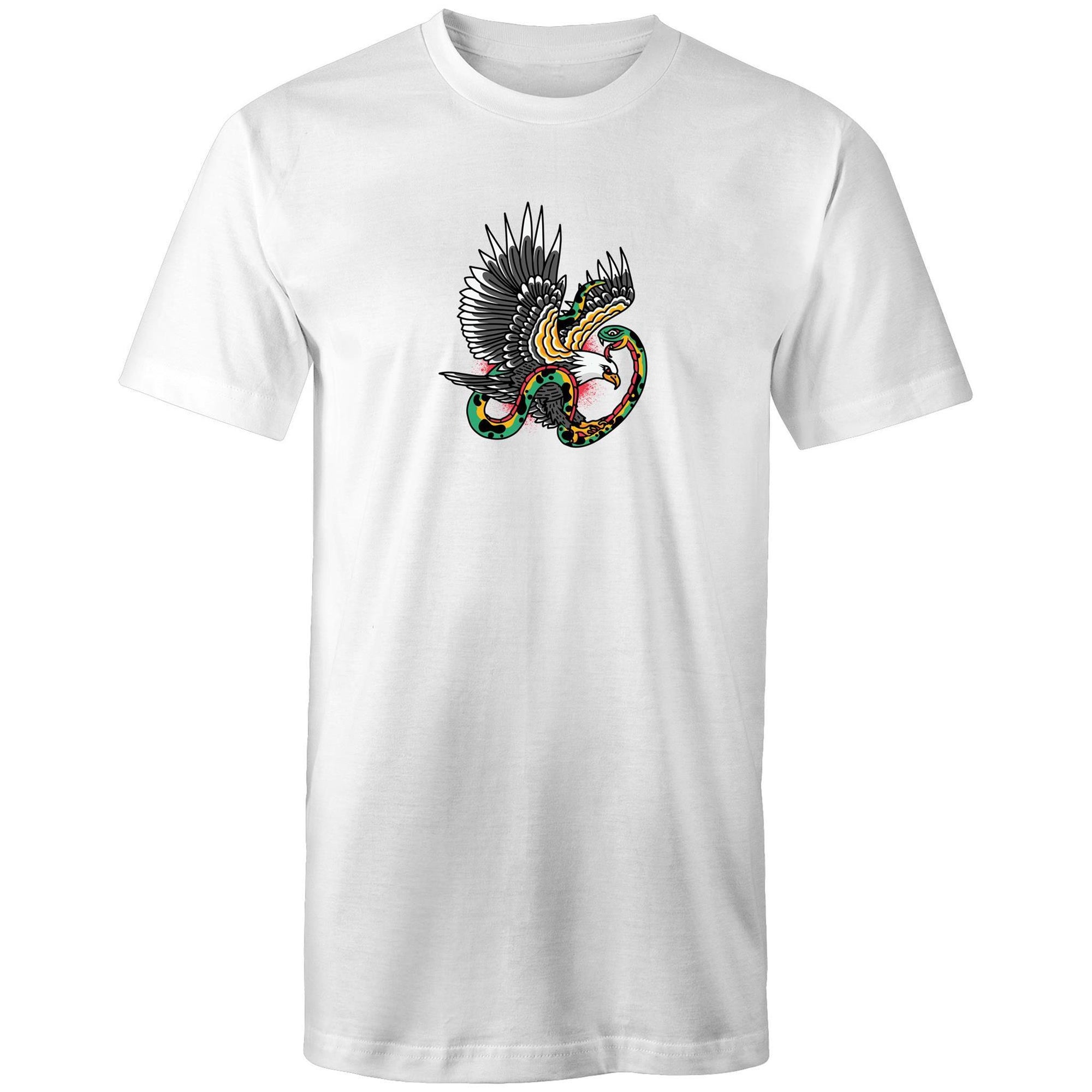 Men's Eagle Snake Tattoo Tall T-shirt