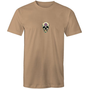 Men's Floral Flower Skull T-shirt