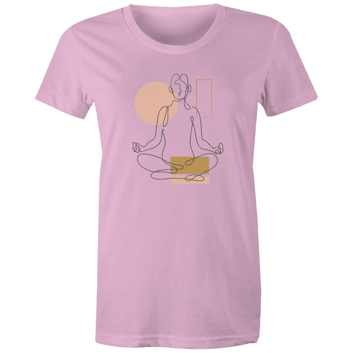 Women's Yoga Line Art T-shirt