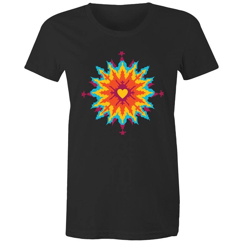 Women's Abstract Heart T-shirt