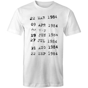Men's Abstract Dates T-shirt
