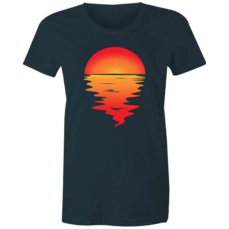 Women's Red Sunset T-shirt