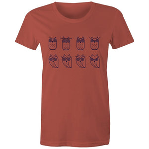 Women's Owl Emotions T-shirt