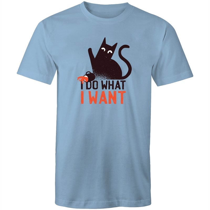 Men's Funny I Do What I Want Cat T-shirt