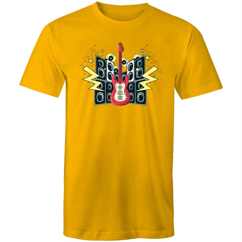Men's Electric Guitar And Speaker T-shirt