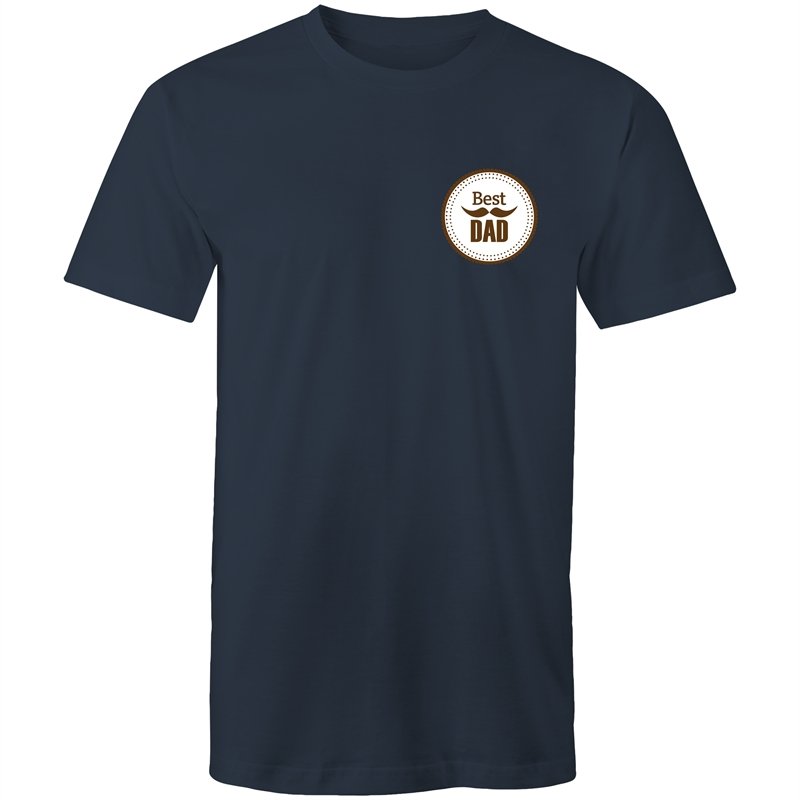 Men's Best Dad Badge T-shirt