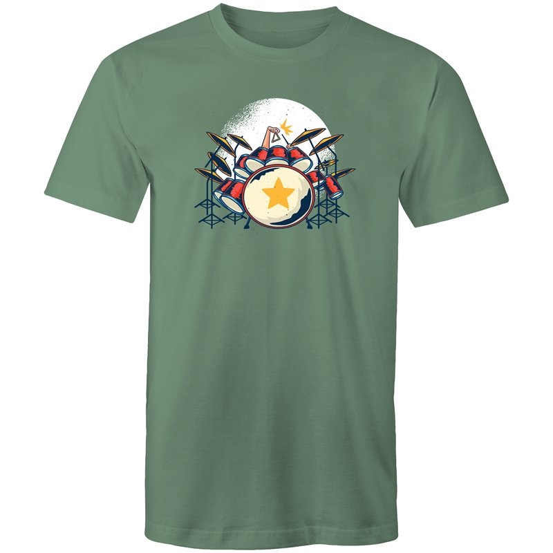 Men's Drum Kit Triangle T-shirt