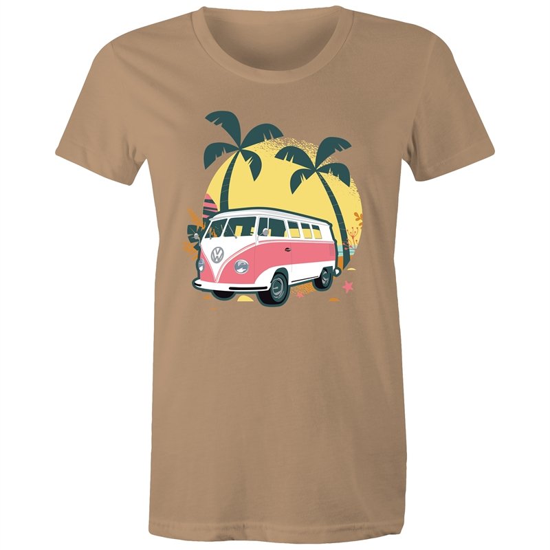 Women's Beach Kombi Van T-shirt