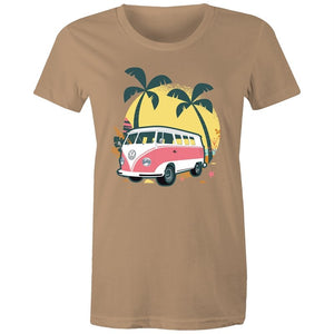 Women's Beach Kombi Van T-shirt