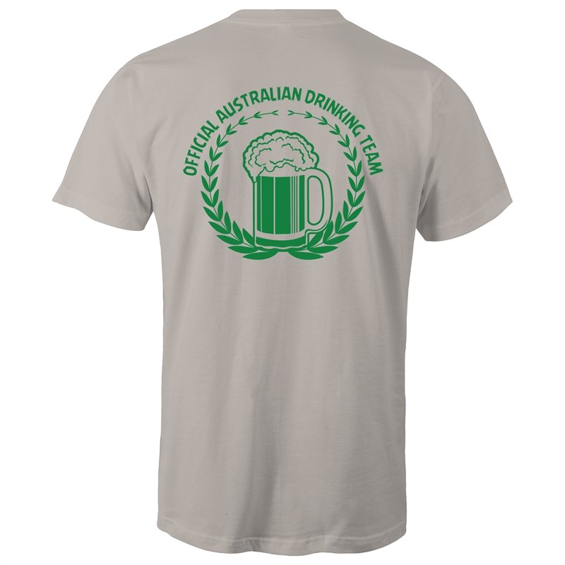 Men's Australian Drinking Team (Front + Back Print) T-shirt
