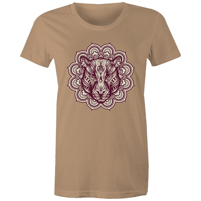 Women's Mandala Lotus Jaguar T-shirt