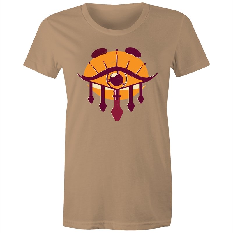 Women's Orange All Seeing Eye T-shirt