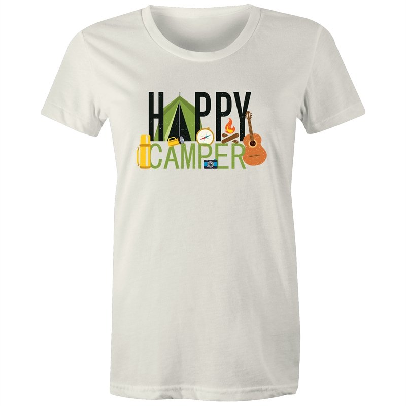 Women's Happy Camper Camping T-shirt