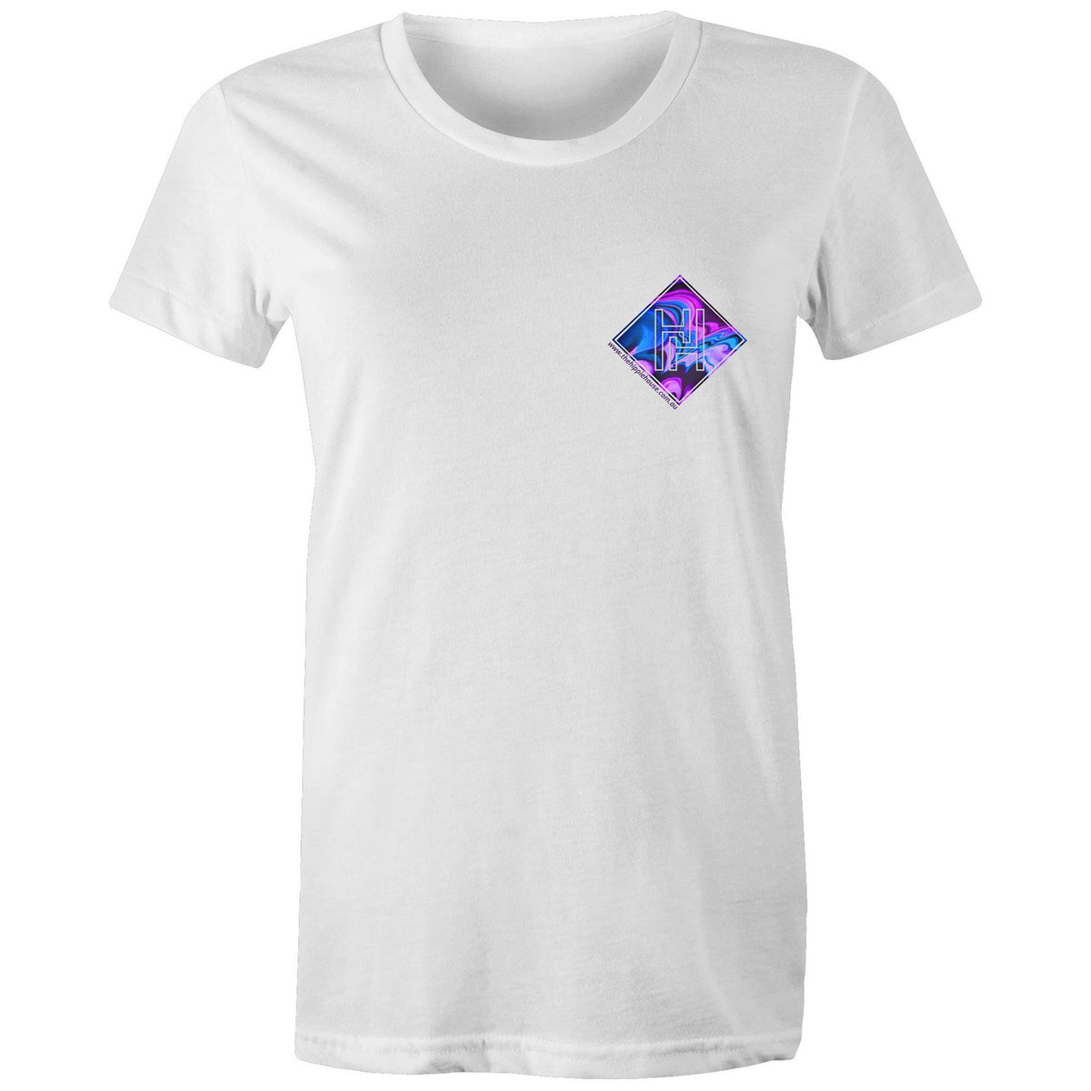 Women's Purple Waves Pocket Tee
