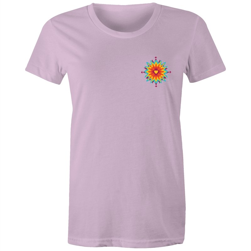 Women's Abstract Heart Pocket T-shirt
