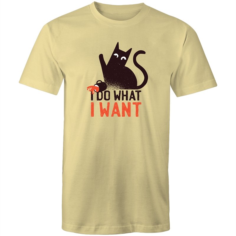 Men's Funny I Do What I Want Cat T-shirt