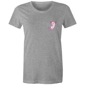 Women's Pink Pocket Print Creature T-shirt