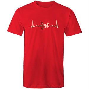 Men's Music Heart Beat T-shirt