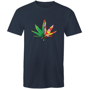 Men's Geometric Hemp Leaf T-shirt