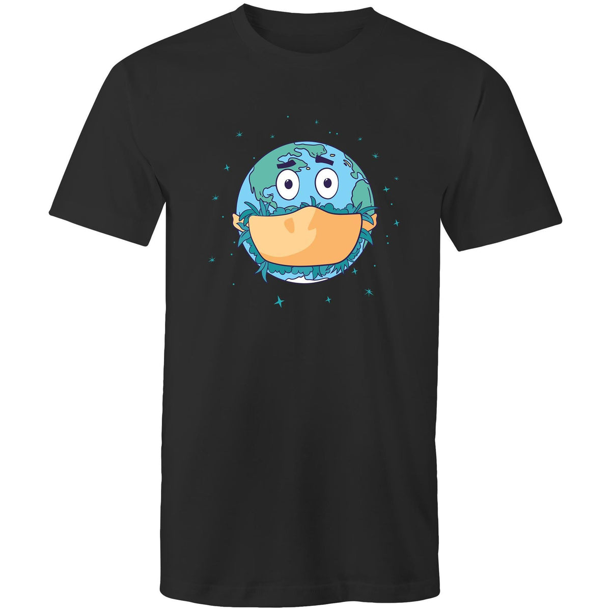 Men's Face Mask Earth T-shirt