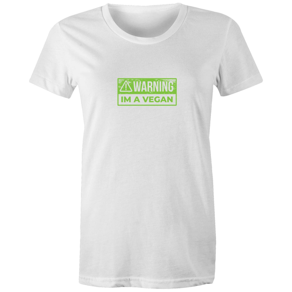 Women's Vegan Warning T-shirt