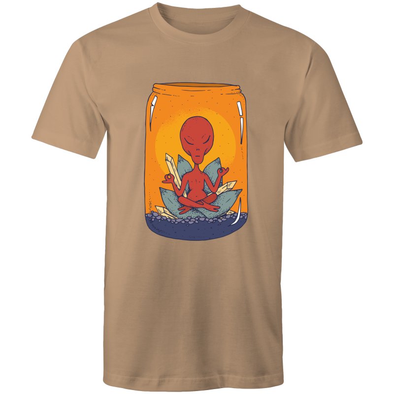 Men's Meditating Alien Lotus T-shirt
