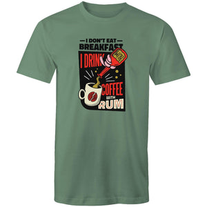 Men's I Don't Eat Breakfast Coffee T-shirt