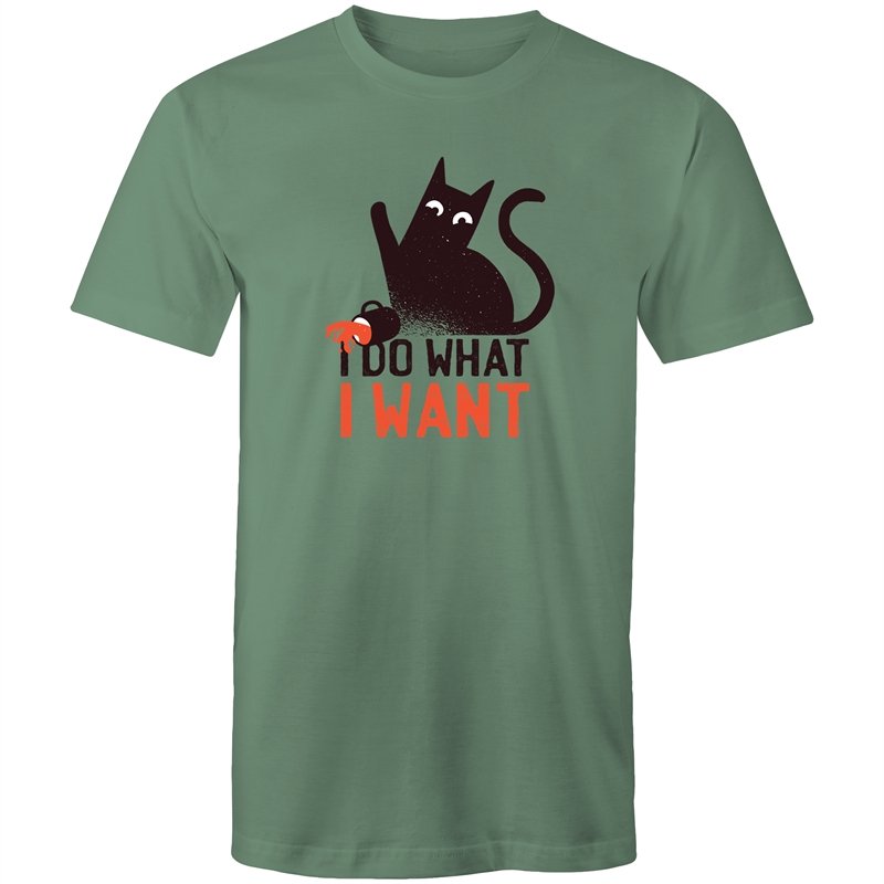 Men's Funny I Do What I Want Cat T-shirt
