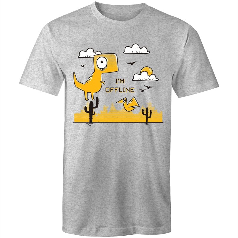 Men's I'm Offline Dinosaur T-shirt