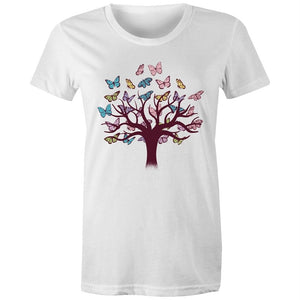 Women's Butterfly Tree Of Life T-shirt