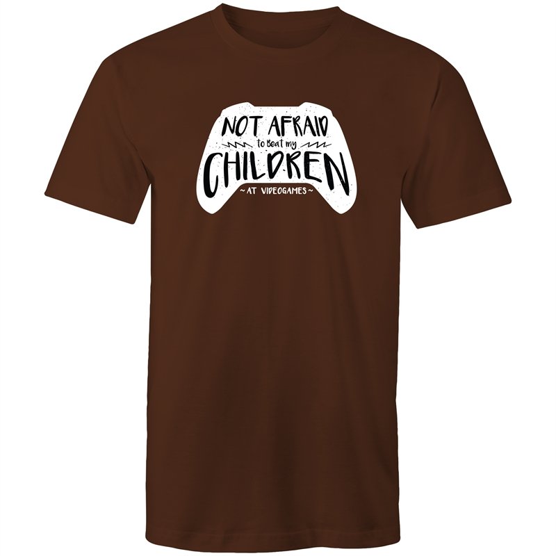 Men's Not Afraid To Beat My Children At Video Games T-shirt