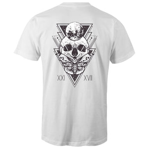 Men's Skull And Moth Graphic Tee
