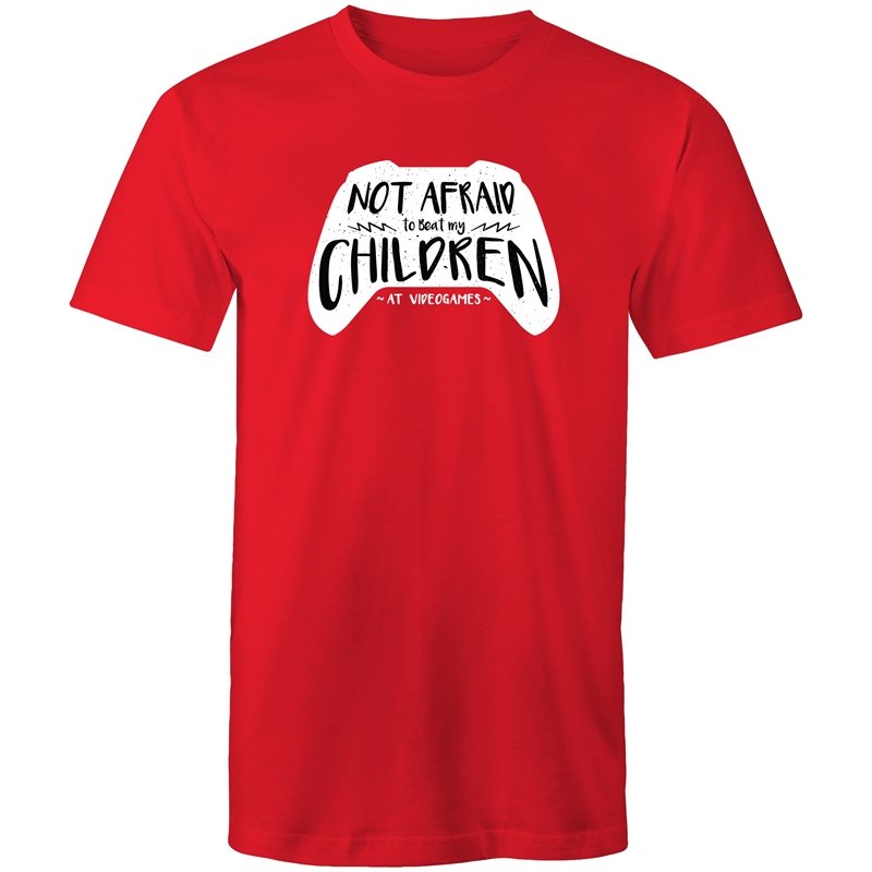 Men's Not Afraid To Beat My Children At Video Games T-shirt